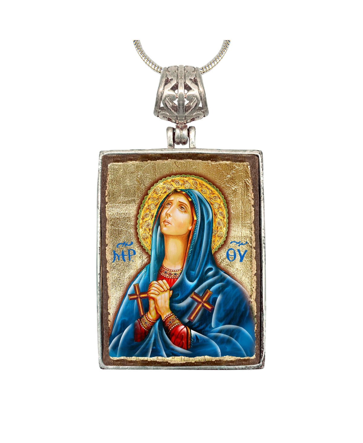 Maria Magdalena Religious Holiday Jewelry Necklace Monastery Icons - Multi Color