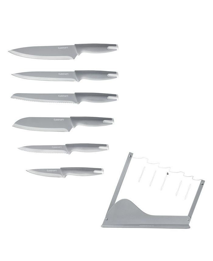 Cuisinart Stainless Steel 10 Piece Printed Cutlery Burgundy Lace Set - Burgundy White