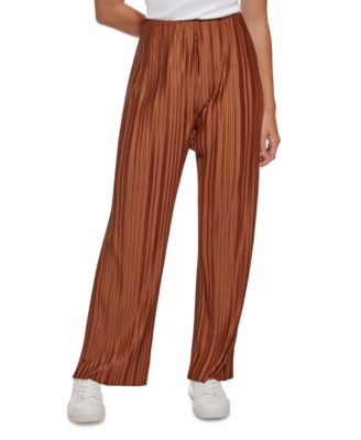 Calvin Klein - Women's Pleated Wide Leg Pants