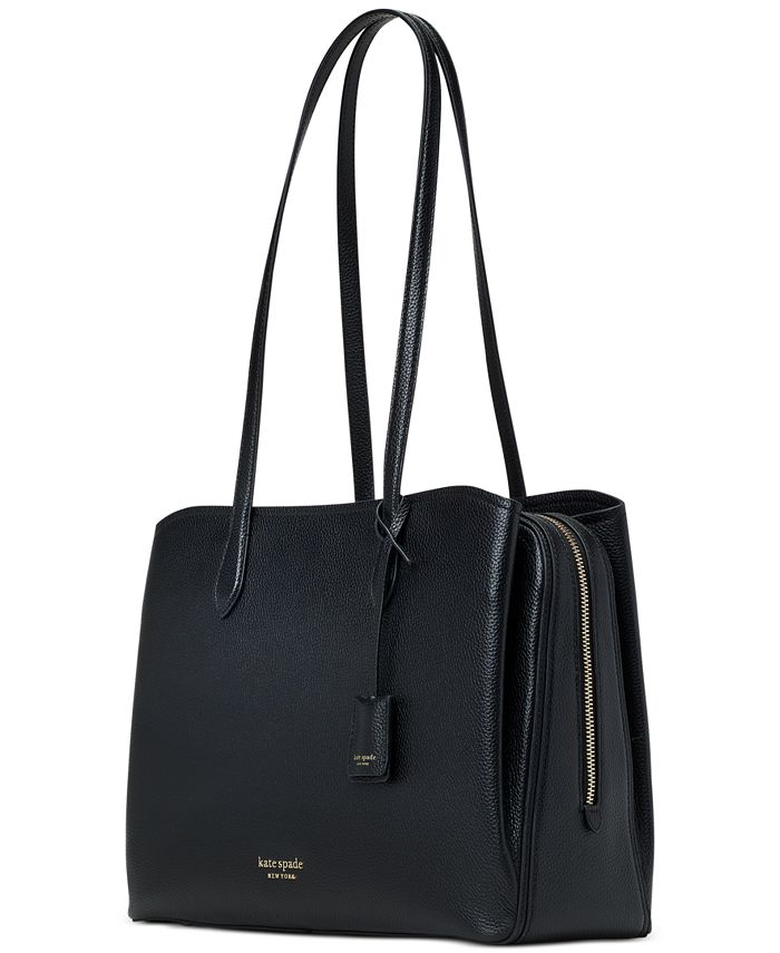 kate spade new york Hudson Pebbled Leather Large Work Tote Macy's