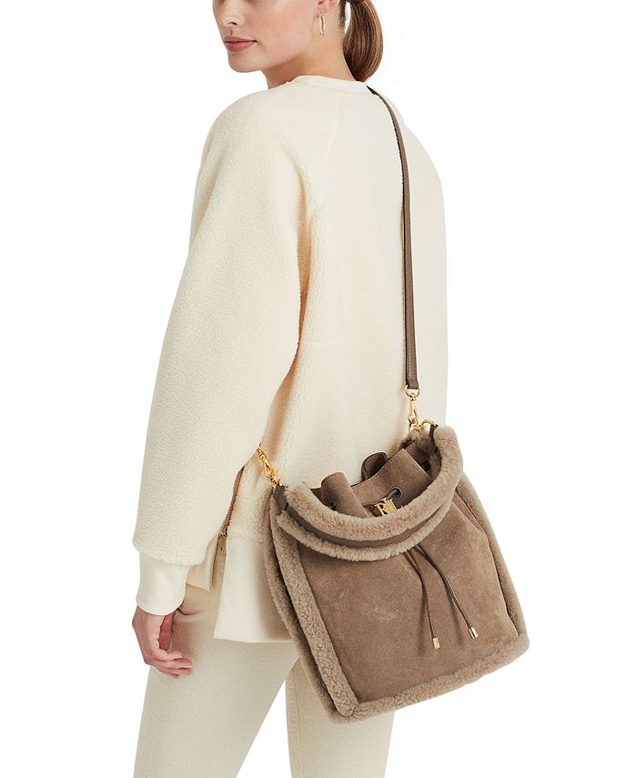 Lauren Ralph Lauren Large Suede Andie Drawstring Bag Macy's