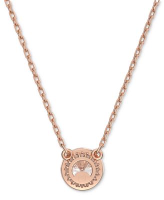 Rose Gold-Tone Constella Crystal Pendant Necklace, 14-7/8" + 3" extender