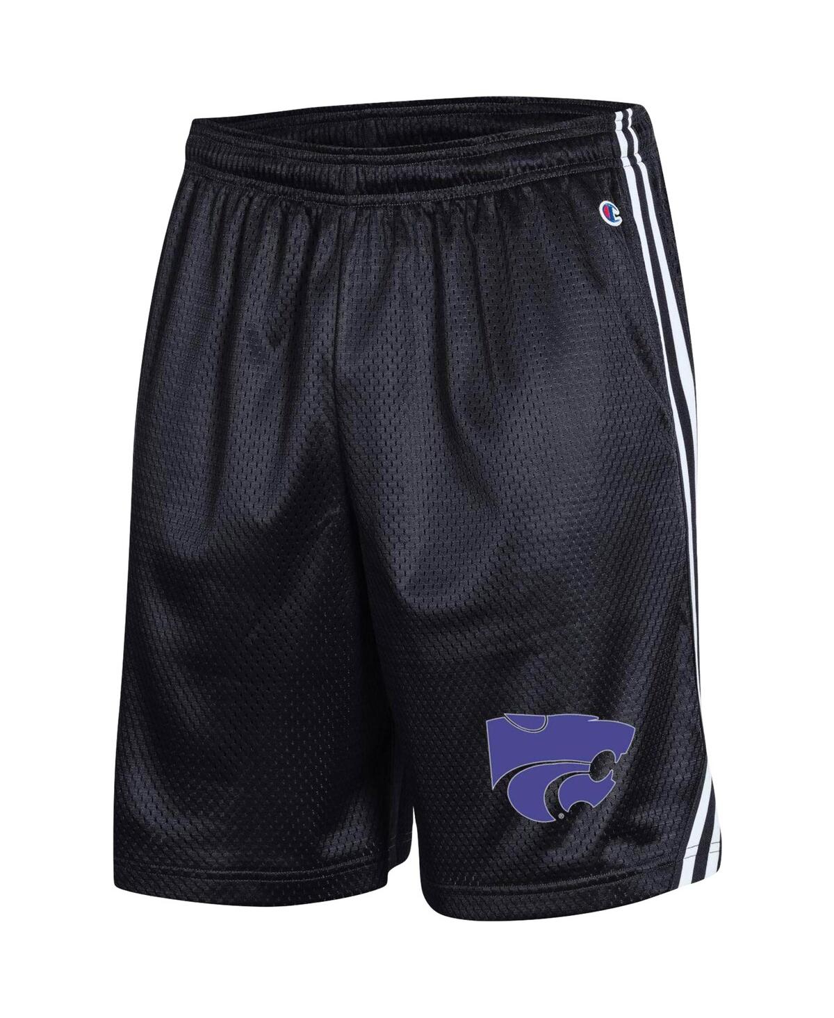 Shop Champion Men's  Black Kansas State Wildcats Team Lacrosse Shorts