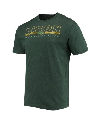 Men's Heathered Charcoal, Green NDSU Bison Meter T-shirt and Pants Sleep Set
