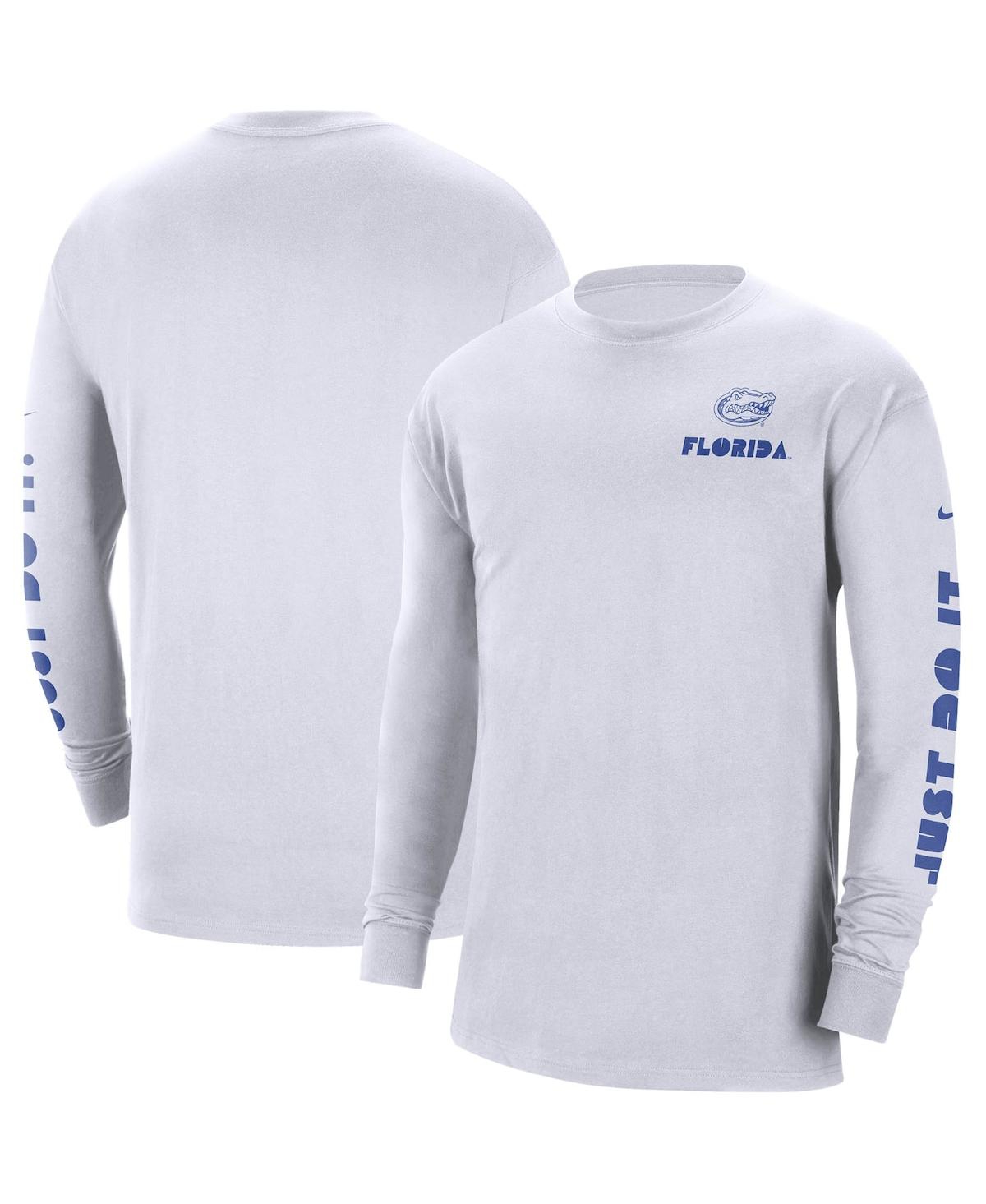 Nike White Florida Gators Heritage Max 90 Long Sleeve T-shirt In White