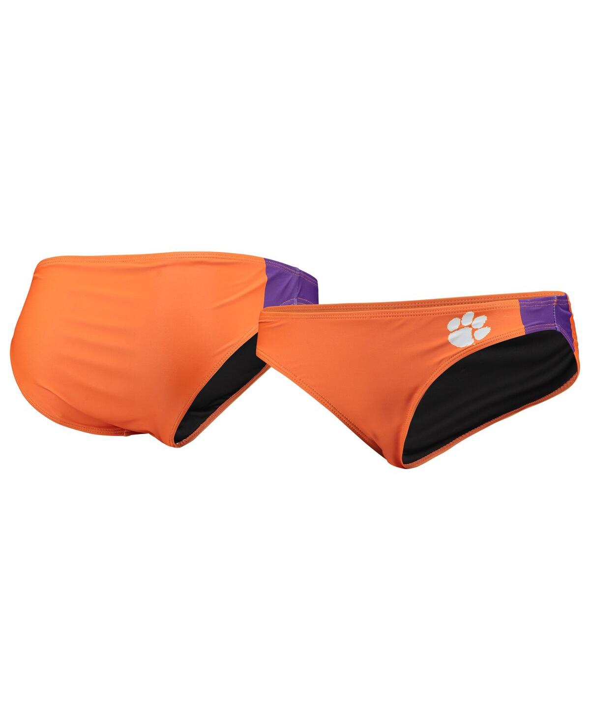 Women's Foco Orange Clemson Tigers Wordmark Bikini Bottom - Orange
