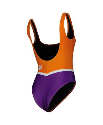 Women's Orange Clemson Tigers One-Piece Bathing Suit