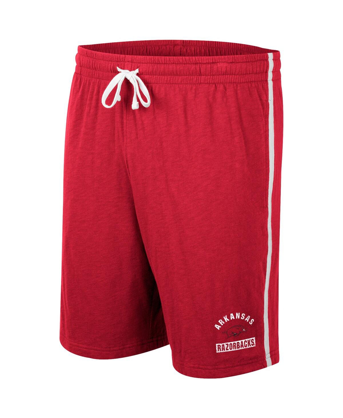 Shop Colosseum Men's  Cardinal Arkansas Razorbacks Thunder Slub Shorts