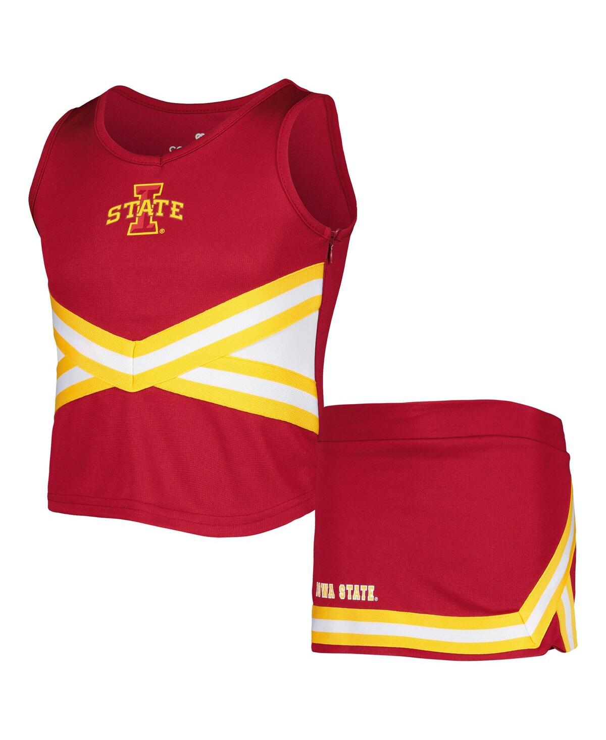 Shop Colosseum Big Girls  Cardinal Iowa State Cyclones Carousel Cheerleader Set