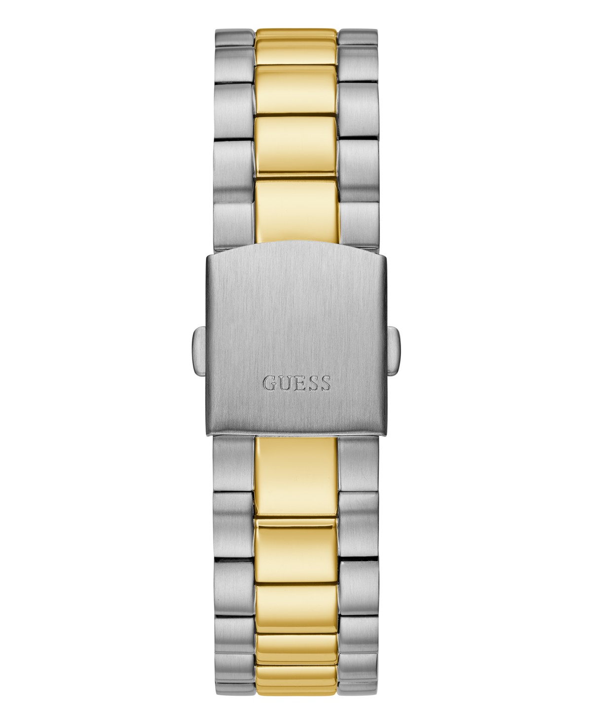 Мужские GUESS Men's Two Tone Stainless Steel Bracelet, Day, Date Watch, 42mm — фото 4