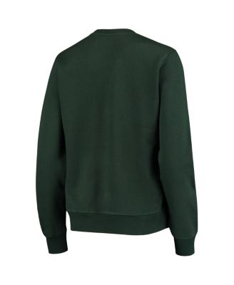 Women's Green Michigan State Spartans Campanile Pullover Sweatshirt