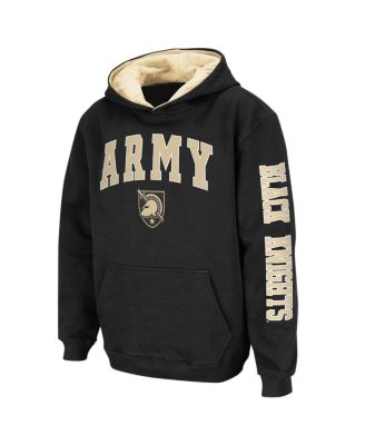 Big Boys Black Army Black Knights 2-Hit Team Pullover Hoodie