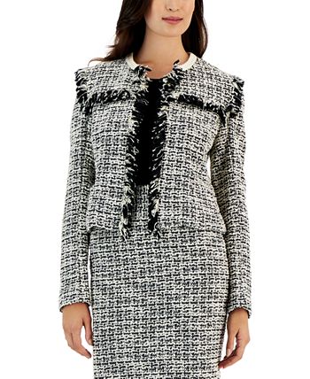 Tahari boucle coat 2025