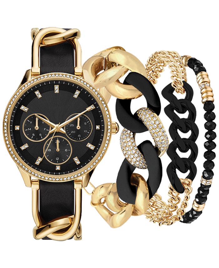 Jessica Carlyle Women s Gold Tone Metal Alloy Faux Leather