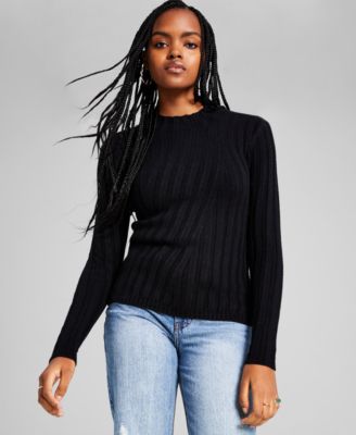 And Now This - Women's Directional Ribbed Sweater