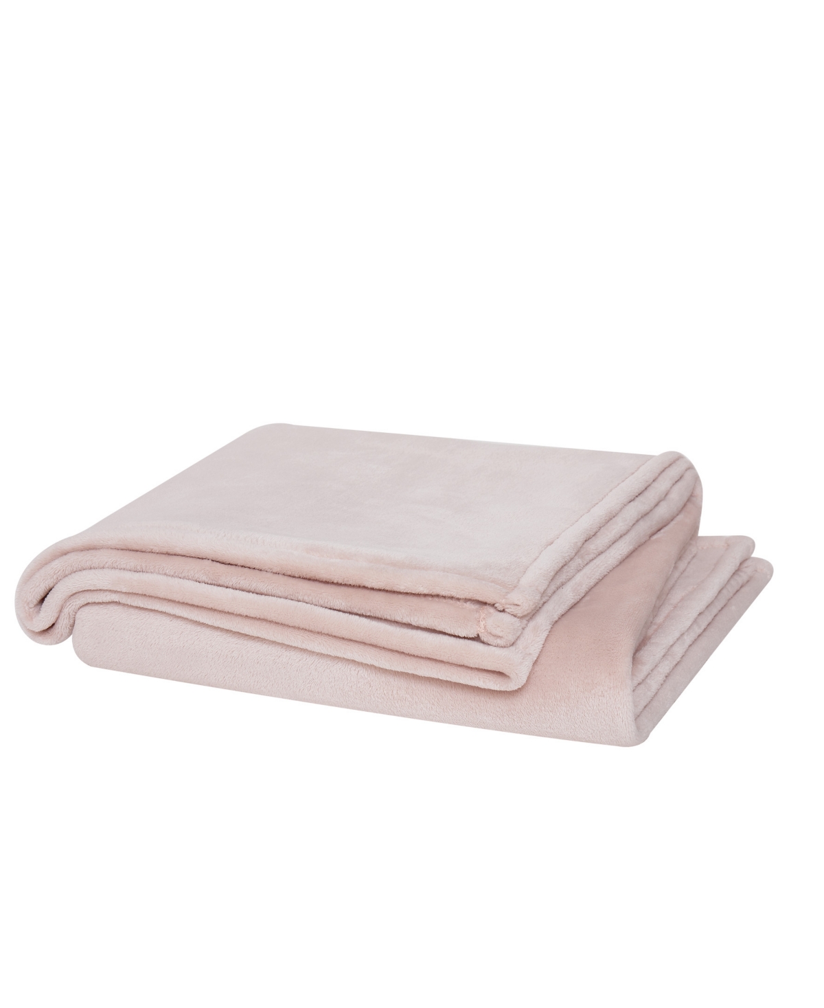 Shop Cannon Solid Plush Blanket, Twin Xlong In Blush