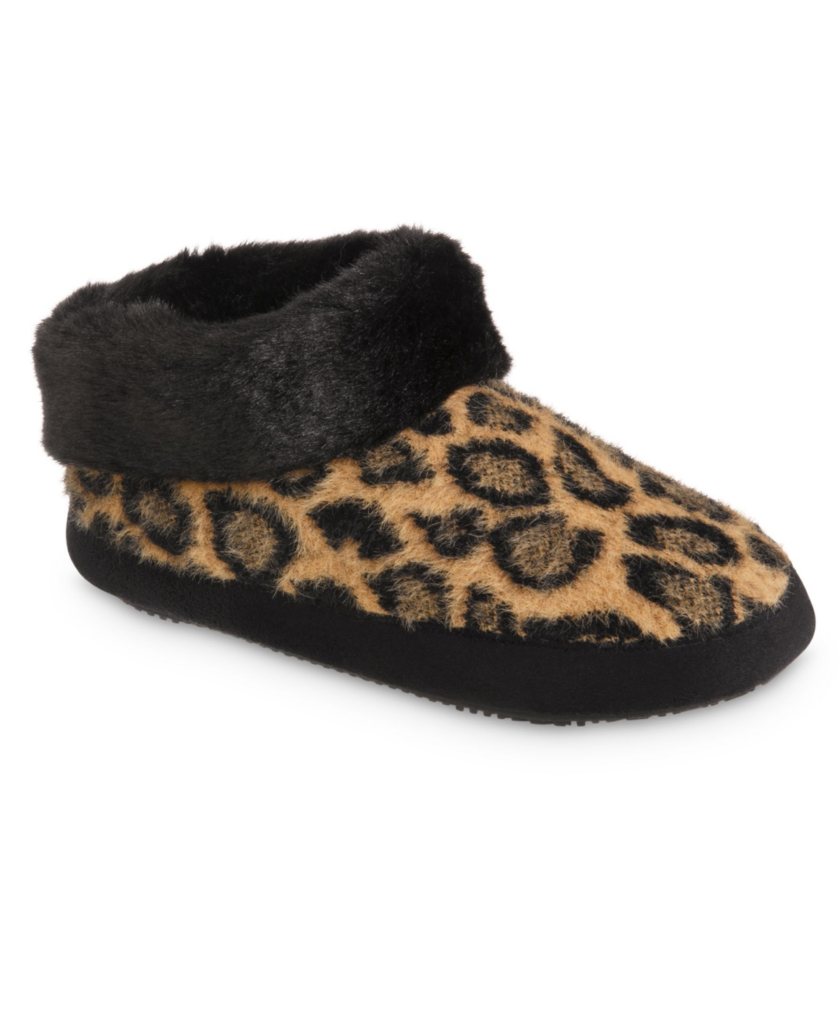 Shop Isotoner Signature Women's Memory Foam Cheetah Comfort Boot Slippers In Buckskin