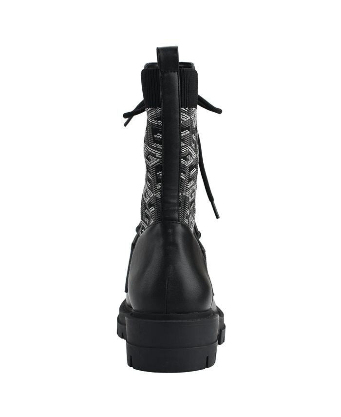 GUESS Women's Odalis Lace Up Combat Boots - Macy's
