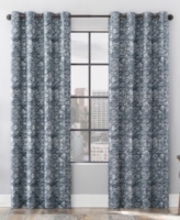 Scott Living Osaka Inverted Brushstrokes Cotton Blend 100% Blackout Grommet Curtain Panel, 50