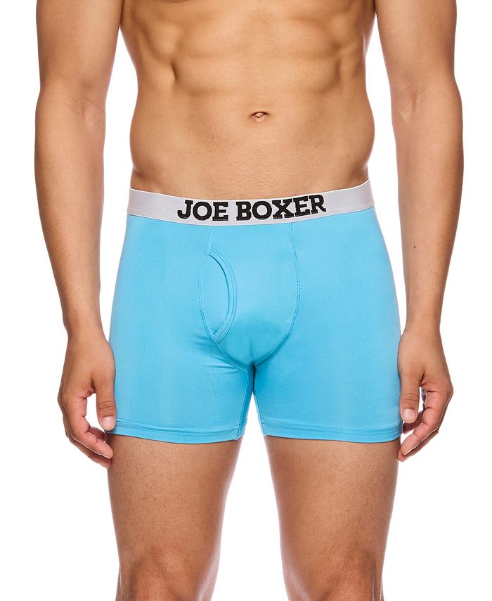 Joe Boxer Men's Solid Bright Performance Boxer Briefs, Pack of 4 Macy's