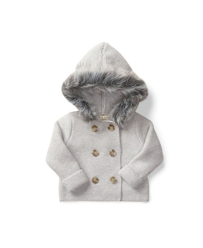 Faux fur shop hooded sweater