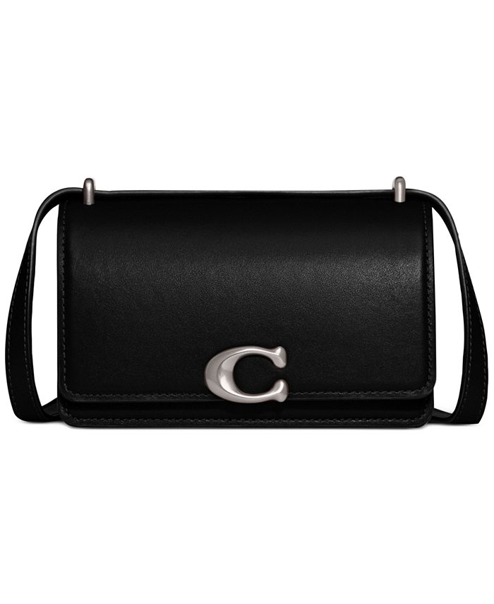 COACH Bandit Small Leather Snap Closure Card Case - Macy's