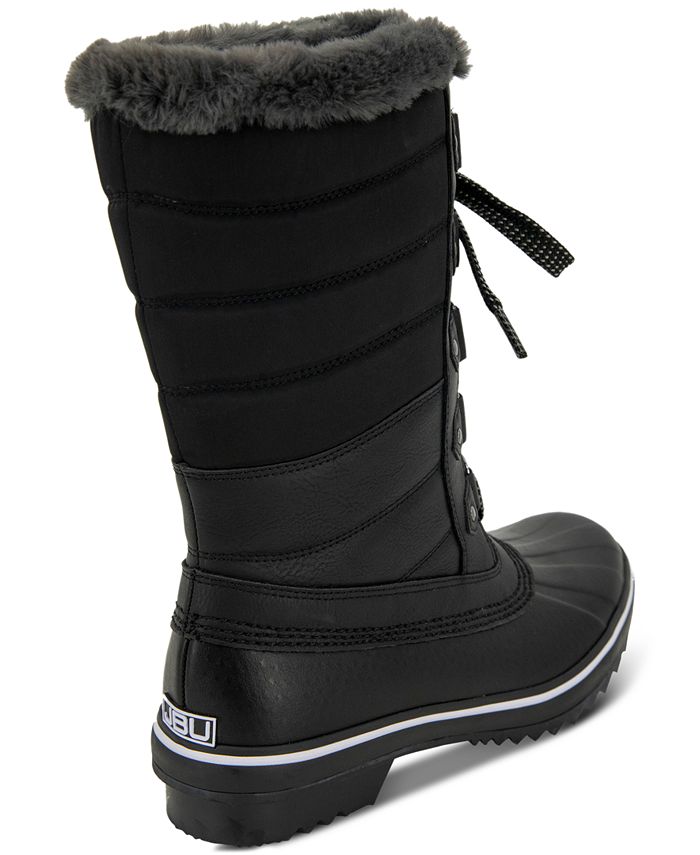 JBU Women's Siberia Waterproof LaceUp Quilted ColdWeather Boots
