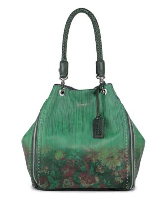 Women's Barracuda Hand Painted Clasp Closure Tote Bag