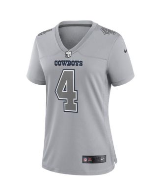 Women's Dak Prescott Gray Dallas Cowboys Atmosphere Fashion Game Jersey