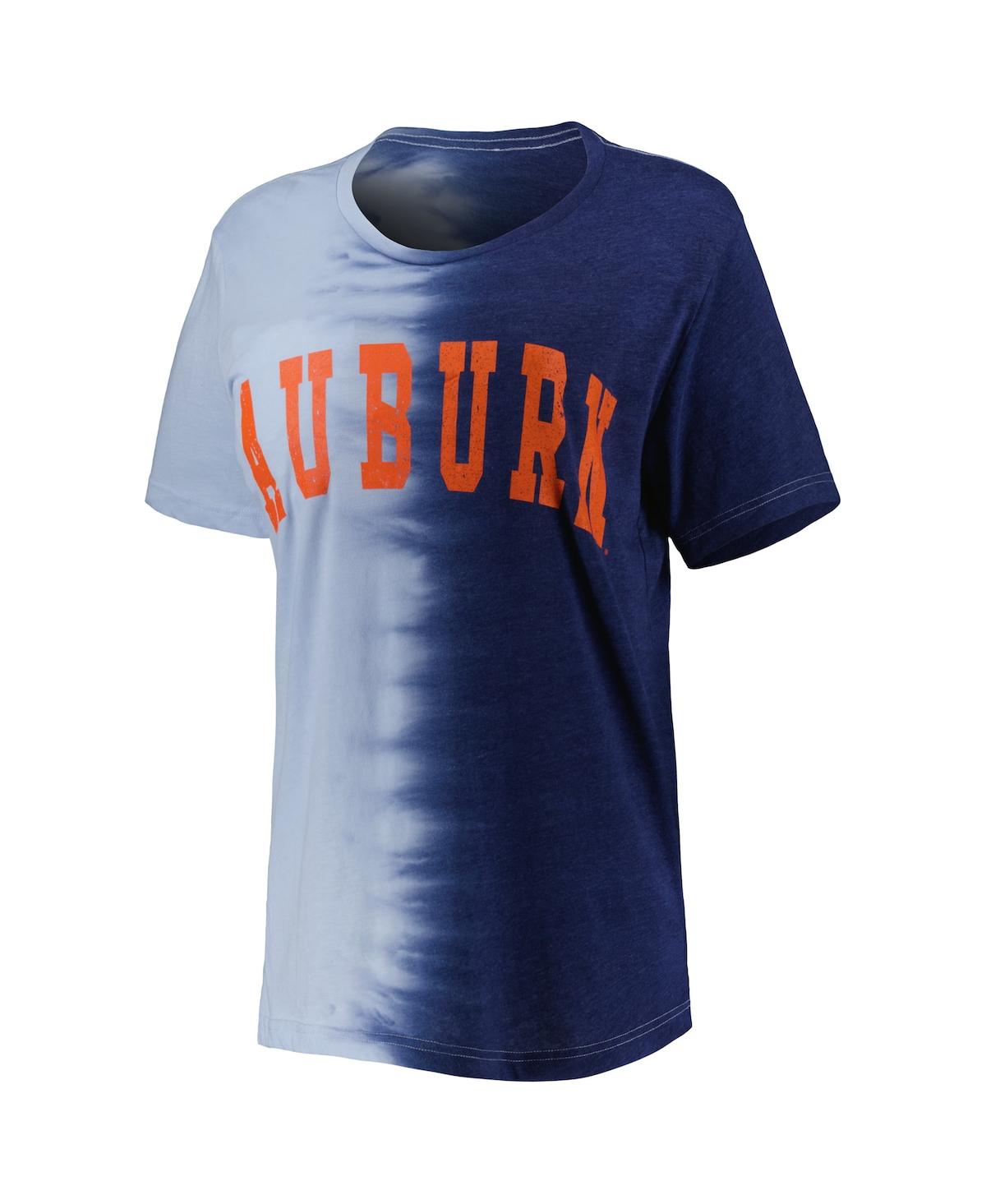 GAMEDAY COUTURE WOMEN'S GAMEDAY COUTURE NAVY AUBURN TIGERS FIND YOUR GROOVE SPLIT-DYE T-SHIRT 
