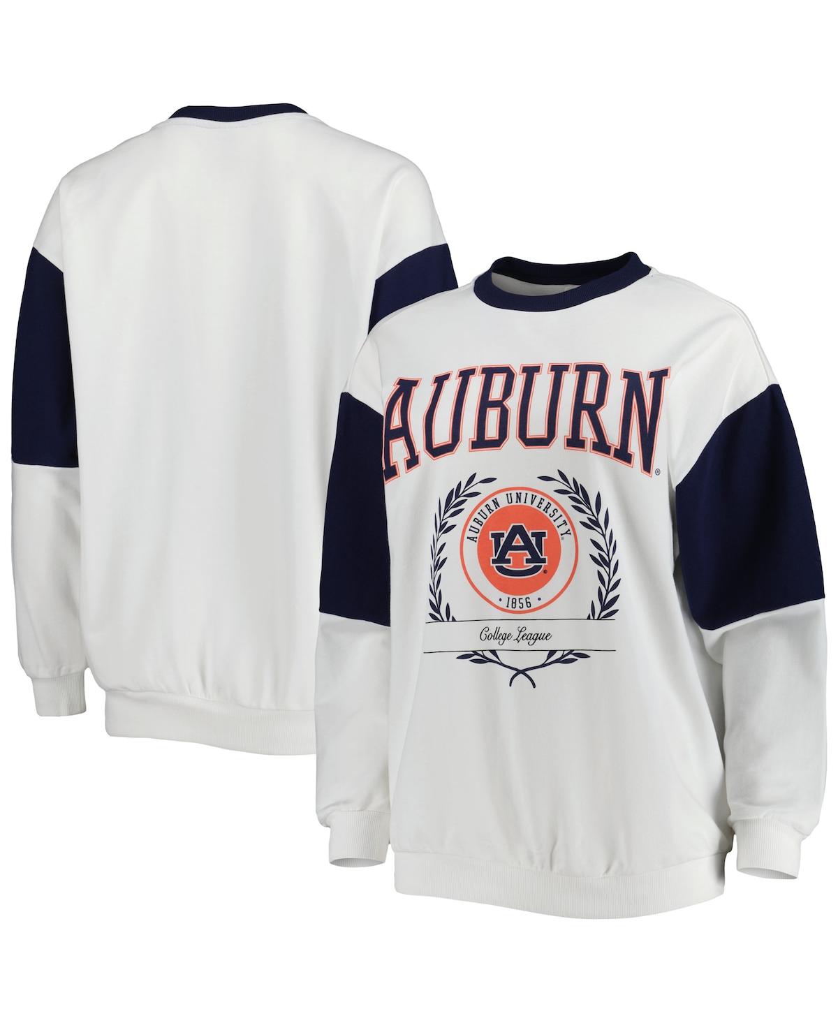 Gameday Couture Women's  Navy Auburn Tigers It's A Vibe Dolman Pullover Sweatshirt In Navy