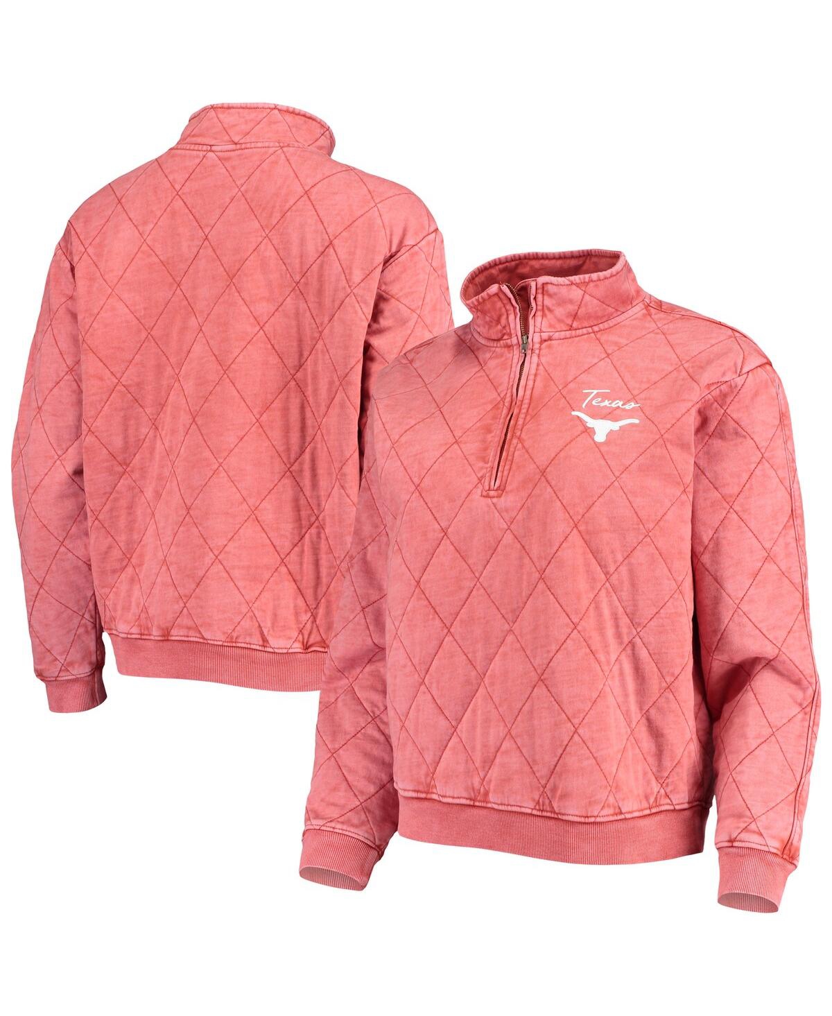 Women's Gameday Couture Texas Orange Texas Longhorns Unstoppable Chic Quilted Quarter-Zip Jacket - Texas Orange