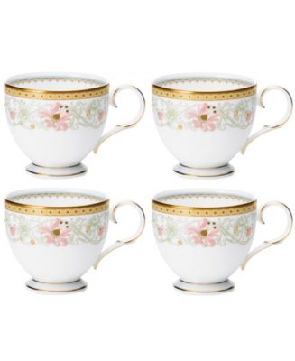 Noritake Blooming Splendor Set of 4 Cups, Service For 4 - Macy's