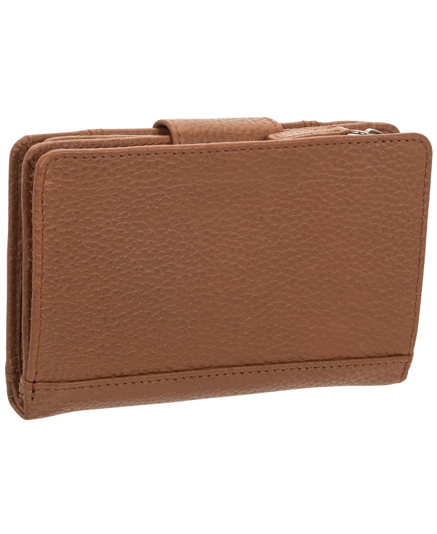 Женский кошелёк Mancini Pebbled Collection RFID Secure Clutch Wallet, цвет: Верблюжий — фото 3