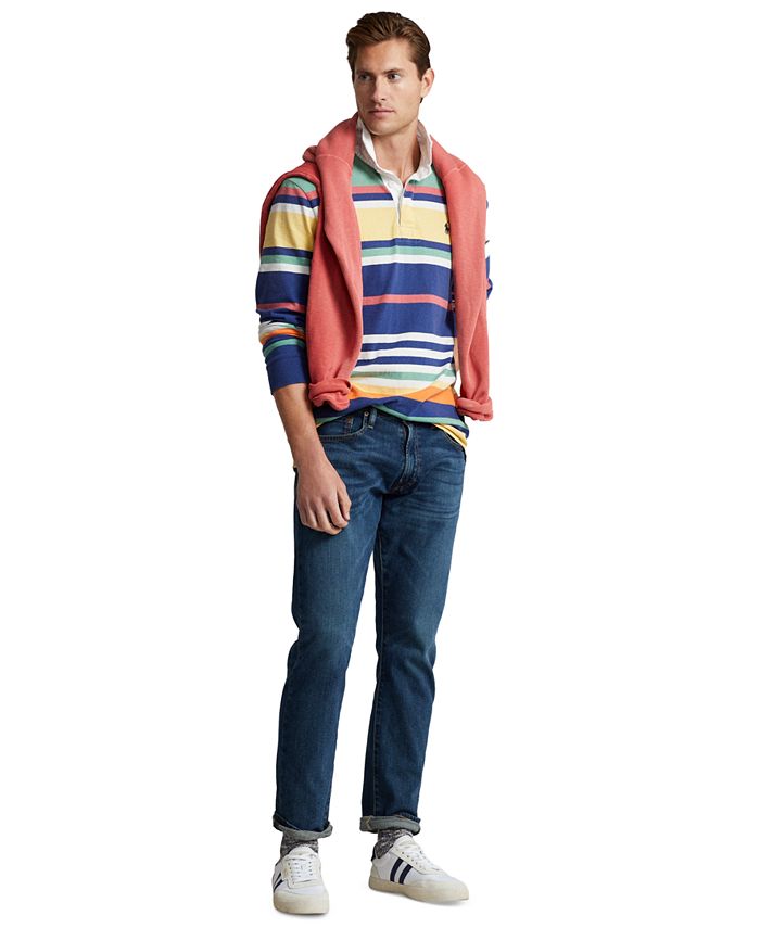 Polo Ralph Lauren Men's Fleece Sweatshirt, Rugby Shirt, & Slim Straight  Jeans & Reviews - All Men's Clothing - Men - Macy's