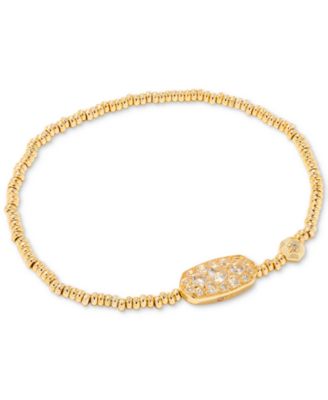 Bohemian Hawaiian Beaded Tennis Necklace - 14K Gold Plated With Cubic Zirconia