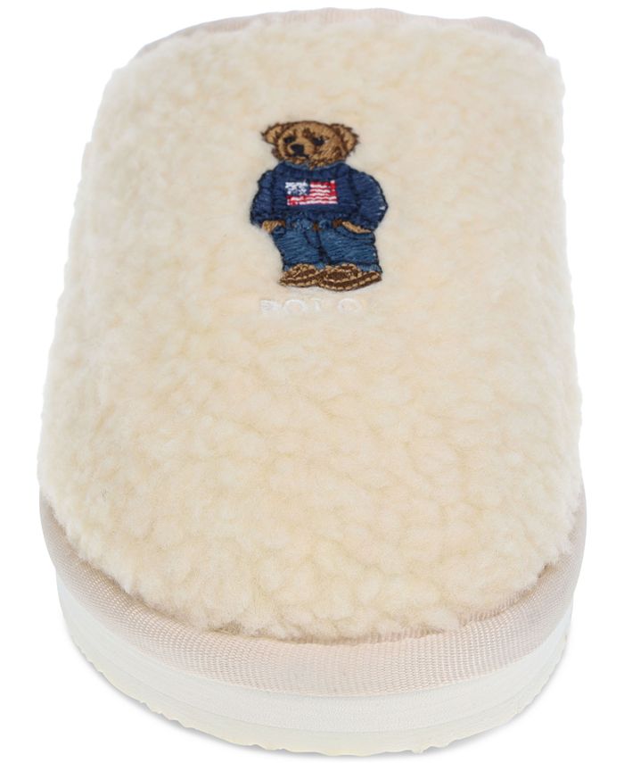 Polo ralph lauren best sale teddy bear slippers