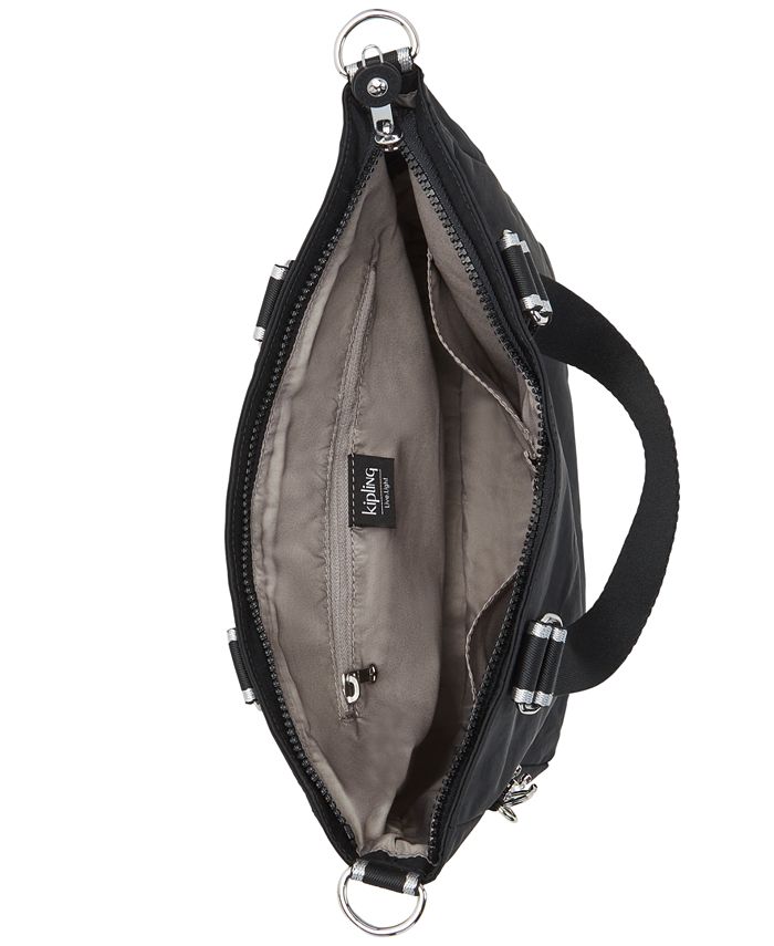 Venla nylon zip top crossbody tote bag