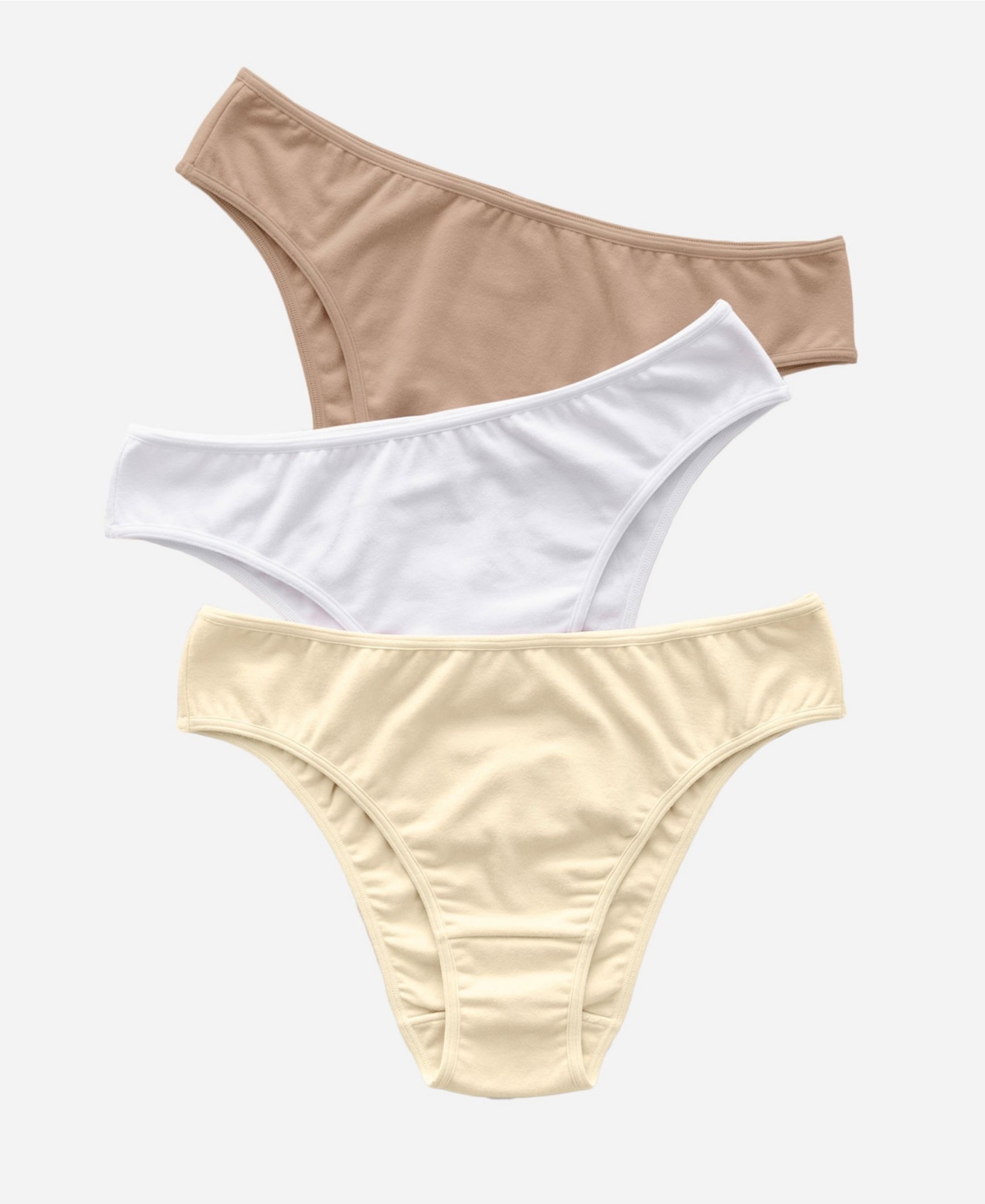 3-Pack Stretch Cotton Bikini Panties 12632X3 - Assorted