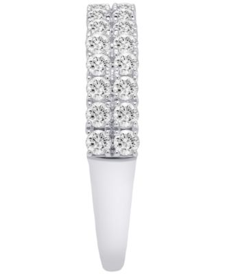 Diamond Double Row Band (3/4 ct. t.w.) in Platinum
