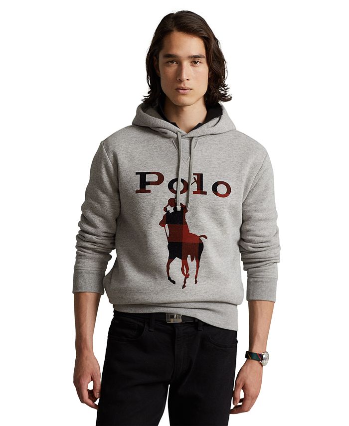 Polo Ralph Lauren Men's Big Pony Logo Fleece Hoodie & Reviews - Hoodies &  Sweatshirts - Men - Macy's