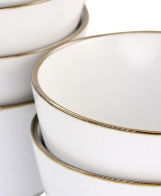 Alejandro Gold-Tone Cereal Bowls, Set of 6