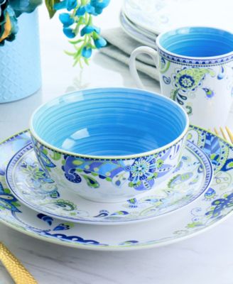 Mandala Concord 16 Pc. Dinnerware Set, Service for 4