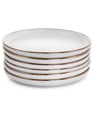 Alejandro Gold-Tone Dinner Plates, Set of 6
