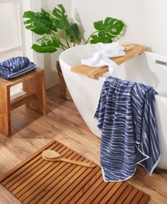 Uchino Shibori Cotton Bath Towel, 30" x 60"