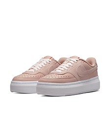 Women's Court Vision Alta Leather Platform Casual Sneakers from Finish Line