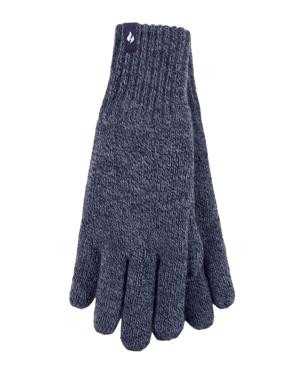 Men's Nevis Solid Flat Knit Gloves - Navy