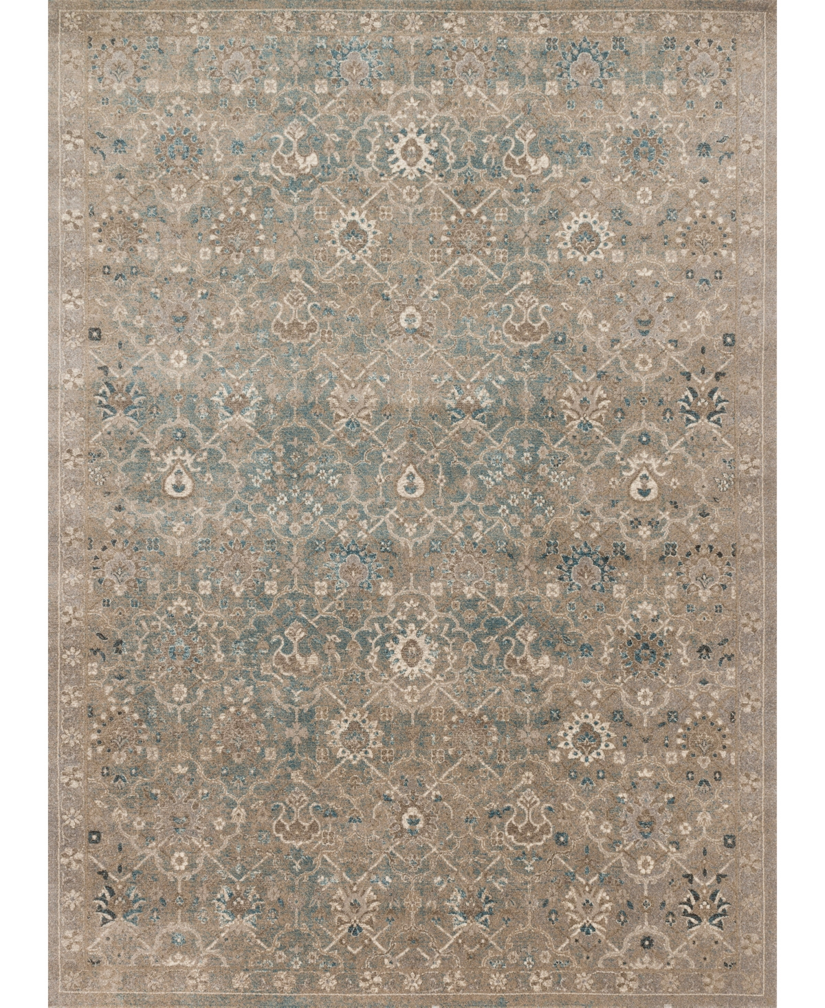 Loloi Century Tcq-03 5'3in x 7'6in Area Rug - Bluestone