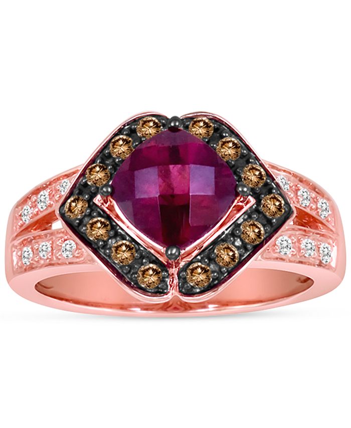 Le Vian Raspberry Rhodolite (1-7/8 ct. t.w.) & Diamond (1/3 ct. t.w ...