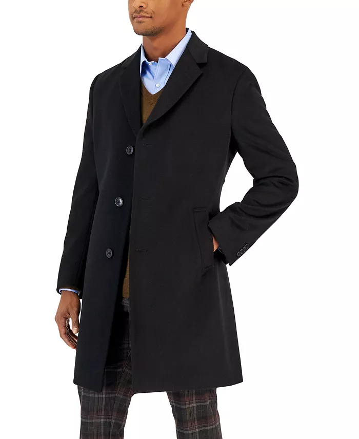 Men's Classic-Fit Camber Wool Overcoat - thumbnail 4